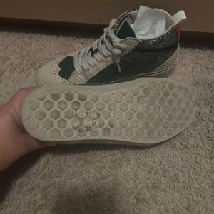 ShuShop women’s Paulina black and silver , high top